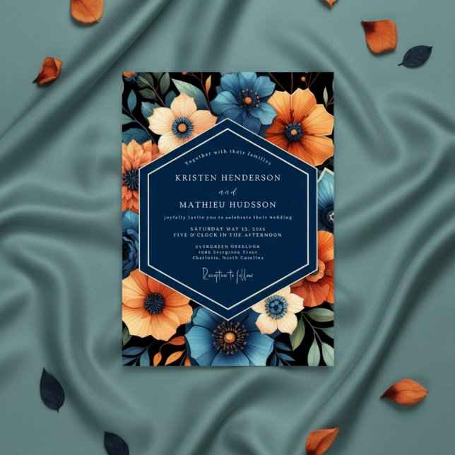 Invitación Boda de Romance Floral Otoñal de Marina (Subido por el creador)