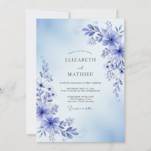 Invitación Boda de Romance Floral Vinca menor