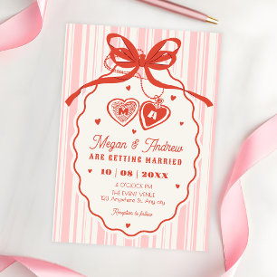 Invitación Boda de romance vintage