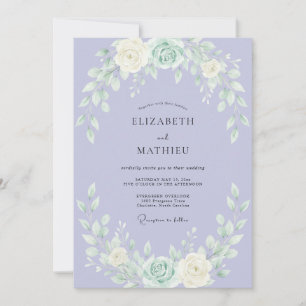 Invitación Boda de Rosa Aérea Lavanda