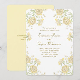 Invitación Boda de Rosa Amarilla