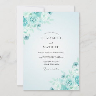 Invitación Boda de Rosa Aquamarina
