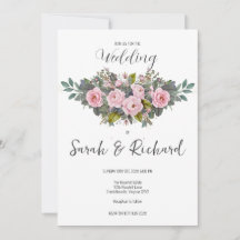 Boda de Rosa de Jardín Elegante Romántica de Color