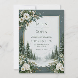 Invitación Boda de Rosa de Pino Nevado