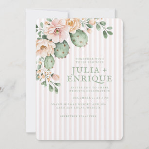 Invitación Boda de Rosa del Desierto y Cactus