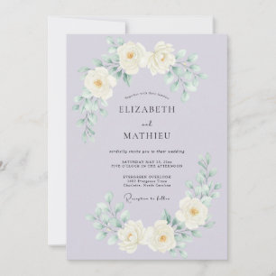 Invitación Boda de Rosa Radiante Lila