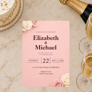 Invitación Boda de Rosa Rosa Clara