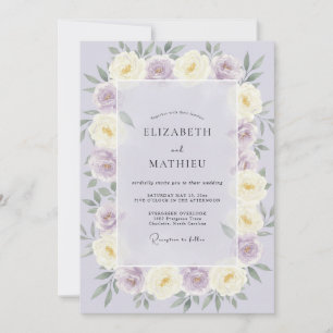 Invitación Boda de Rosa Soñadora Lavanda