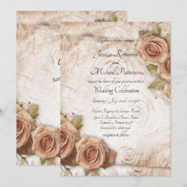 Invitación Boda de Rosas de color suave