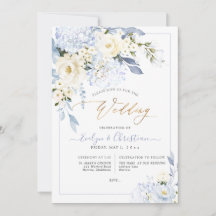 Boda de Rosas de Hidrangea Azul H2