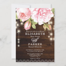 Boda de Rosas de Rustic Wood String Lights