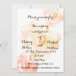 Invitación Boda de rosas gentiles y románticos de época