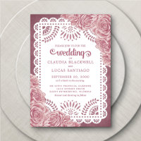 Boda de Rosas Papel Picado Dusty