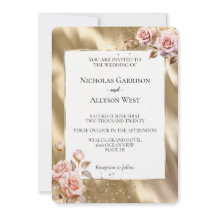 Boda de rosas rosas rosas rosas de oro de champán