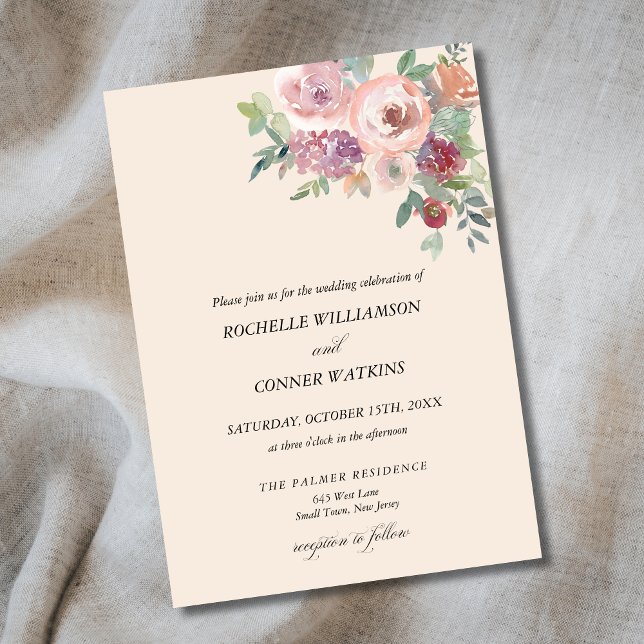 Invitación Boda de Rubor de Lavender de otoño personalizado (Subido por el creador)