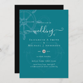 Invitación Boda de Ruedas de Buques Náuticos