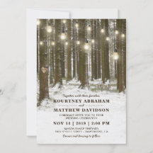 Boda de Rustic Winter Woodland Tree String