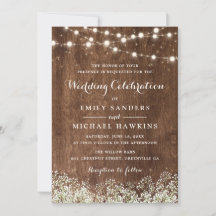 Boda de Rústico Wood Baby Breath String