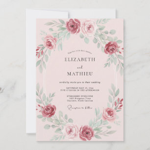 Invitación Boda de Salvia y Peonía de Fruta