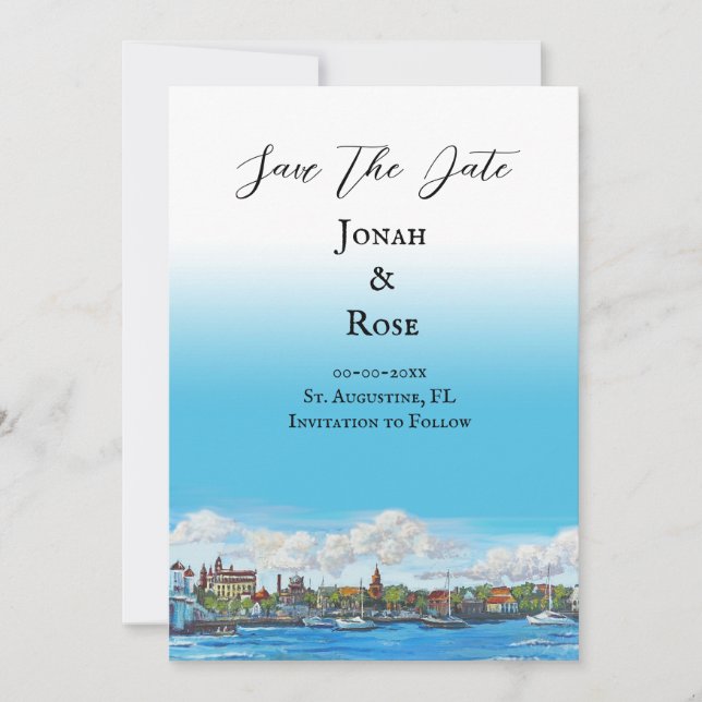 Invitación Boda de San Agustín (Anverso)