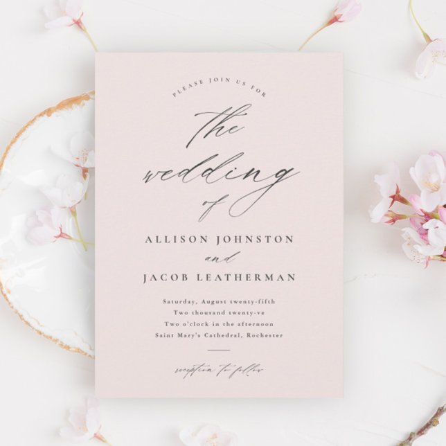Invitación Boda de script simple (Subido por el creador)