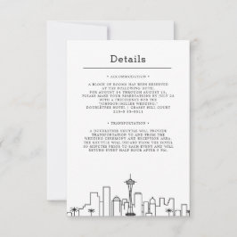 Invitación Boda de Seattle | Detalles del invitado
