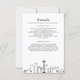 Invitación Boda de Seattle | Detalles del invitado