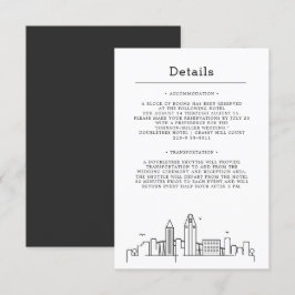 Invitación Boda de Seattle | Detalles del invitado