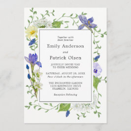 Invitación Boda de Secret Garden Rustic Boho Wildflowers