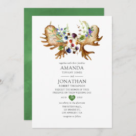 Invitación Boda de selva acuarela rusa