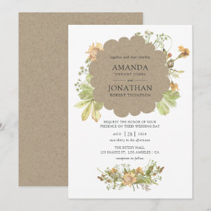 Invitación Boda de selva acuática rusa