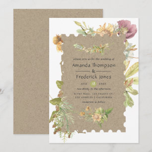 Invitación Boda de selva acuática rusa