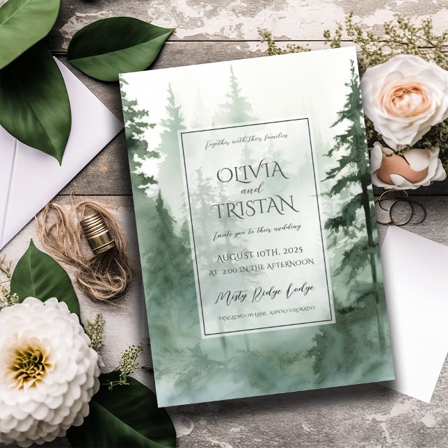 Invitación Boda de selva acuática rusa (Subido por el creador)