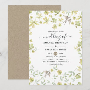 Invitación Boda de selva acuática rusa