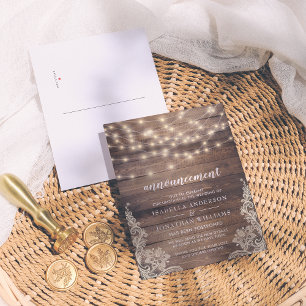 Invitación Boda de Semillas Rusas y Luces de Caden
