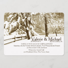 Invitación Boda de Serenidad de Invierno