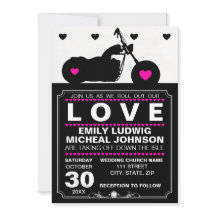 Boda de silueta de motociclismo negro y blanco