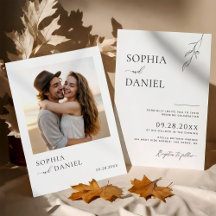 Boda de Simplicidad Moderna Bliss Botánico