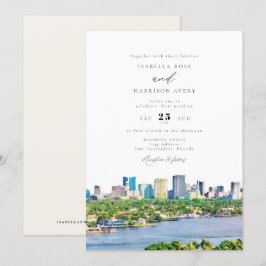 Invitación BODA de Skyline acuática FORT LAUDERDALE