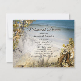 Invitación Boda de Steampunk cerca del mar Cena de ensayo