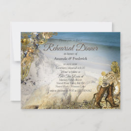 Invitación Boda de Steampunk cerca del mar Cena de ensayo