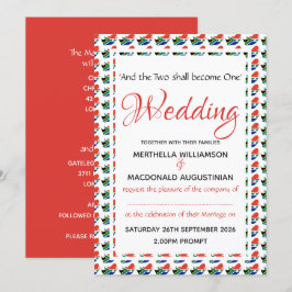 INVITACIÓN BODA DE SUDÁFRICA