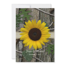 Boda de Sunflower Woodland Camo