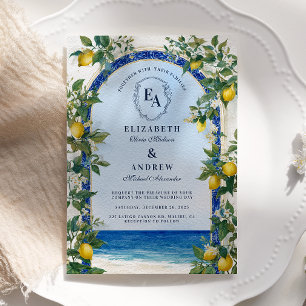 Invitación Boda de Sunny Amalfi Lemon Grove