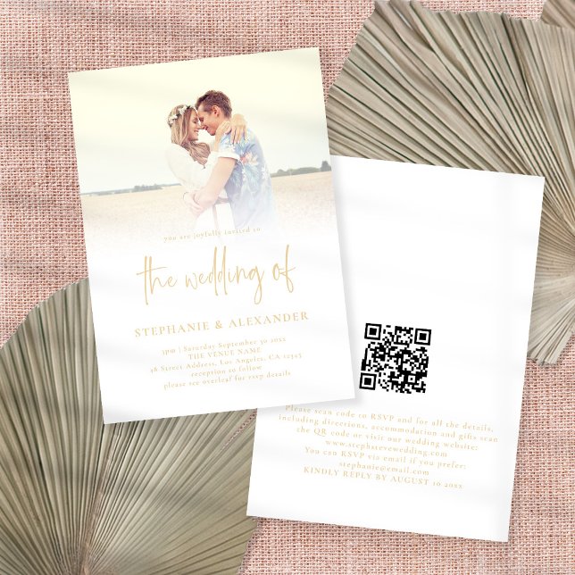 Invitación Boda de superposición de imagen de código QR de es (Subido por el creador)