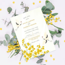 Boda de Swan Birds Paradise Soring Florals