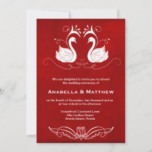 Invitación Boda de Swans