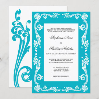 Invitación Boda de Swirls Cosmopolitan Flourish