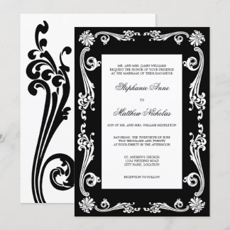 Invitación Boda de Swirls Cosmopolitan Flourish
