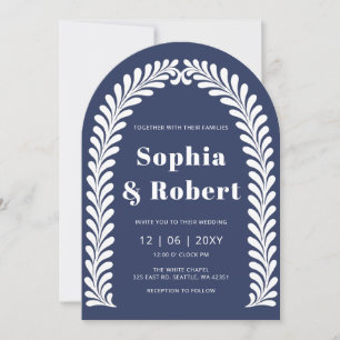 Invitación Boda de Talavera Azul